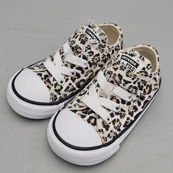 Baby Leopard Print Converse Size 5 - Picture 1 of 9